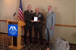 American Bar Association awards Camp Lejeune-based Marine