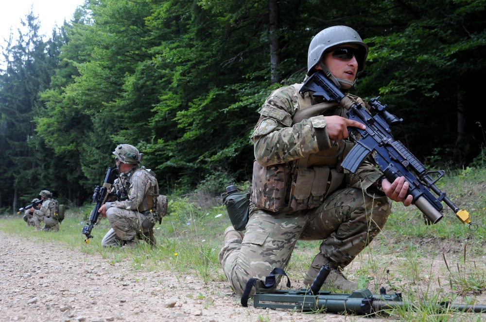 Georgian 12th Light Infantry Battalions Mission Rehearsal Exercise