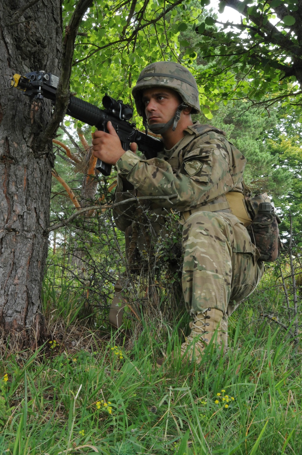 Georgian 12th Light Infantry Battalion Mission Rehearsal Exercise