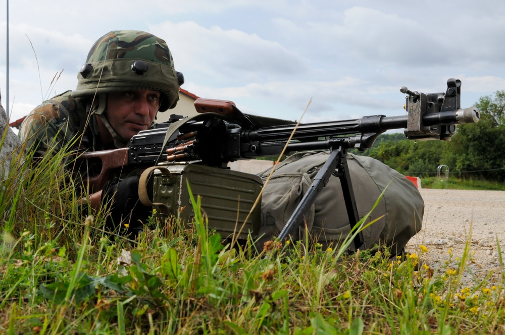 Georgian 12th Light Infantry Battalion Mission Rehearsal Exercise