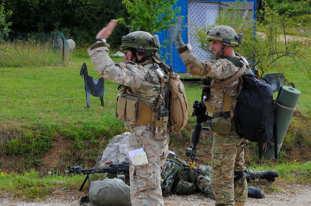 Georgian 12th Light Infantry Battalion Mission Rehearsal Exercise