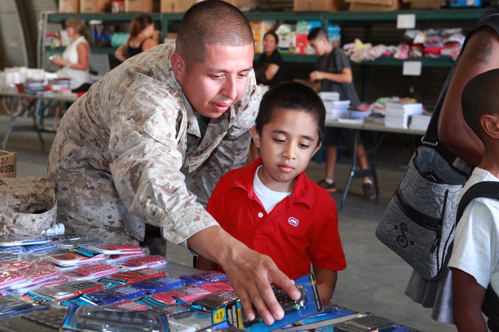 Military children ready for new school year