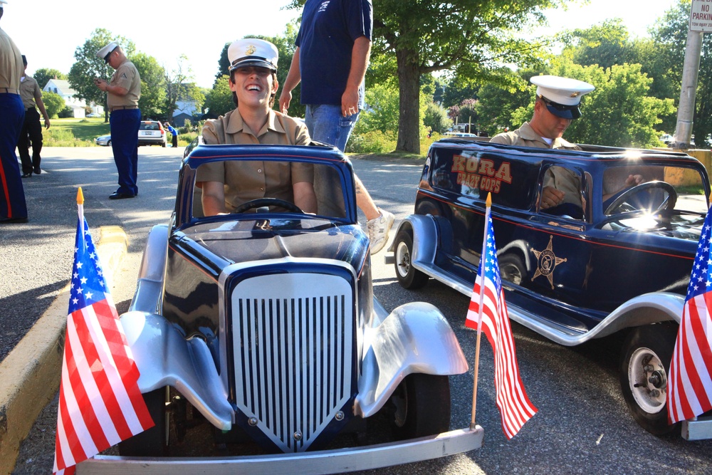 Marines, sailors march in parade