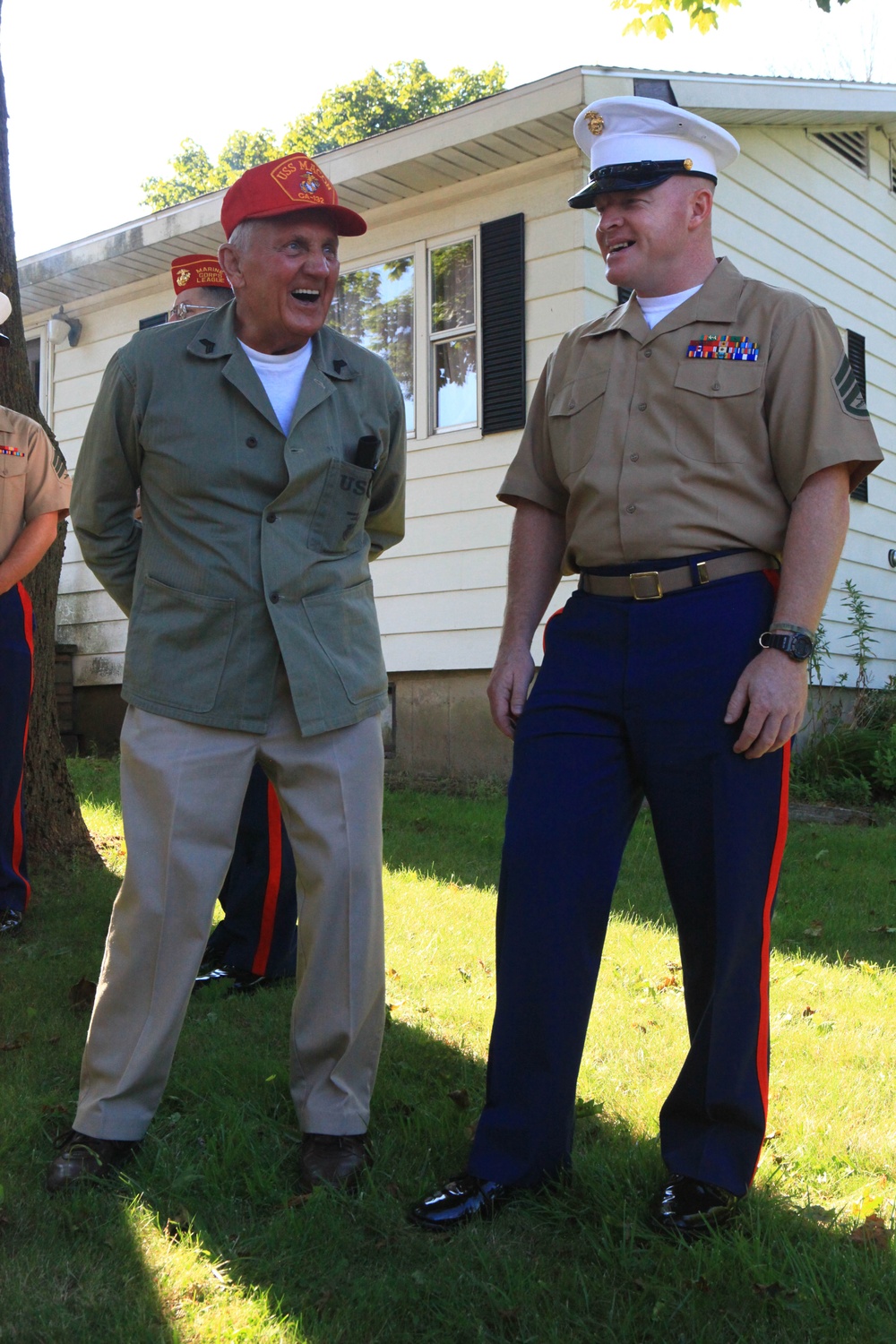 Marines, sailors march in Rockland parade