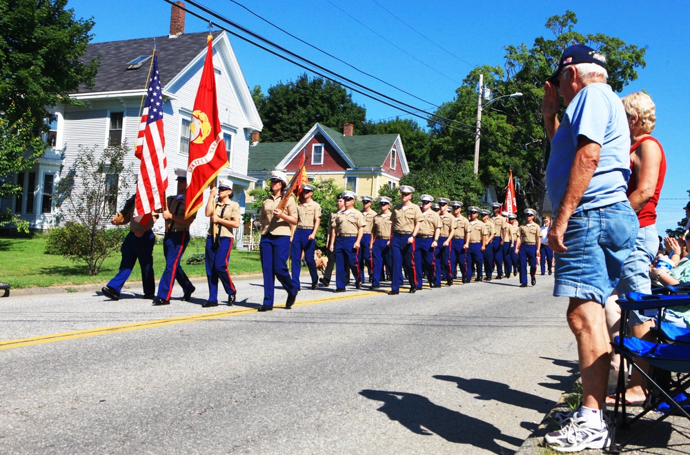 Marines, sailors march in Rockland parade