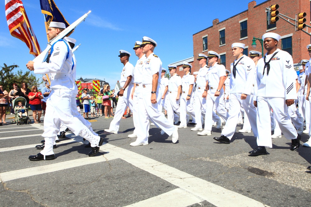 Marines, sailors march in Rockland parade