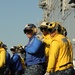 Performing flight deck firefighting drills