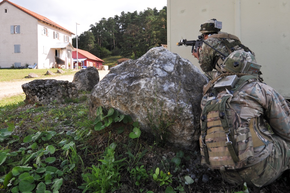 Georgian 12th Infantry Battalion mission rehearsal exercise