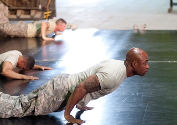 316th ESC soldiers learn hand-to-hand combatives skills