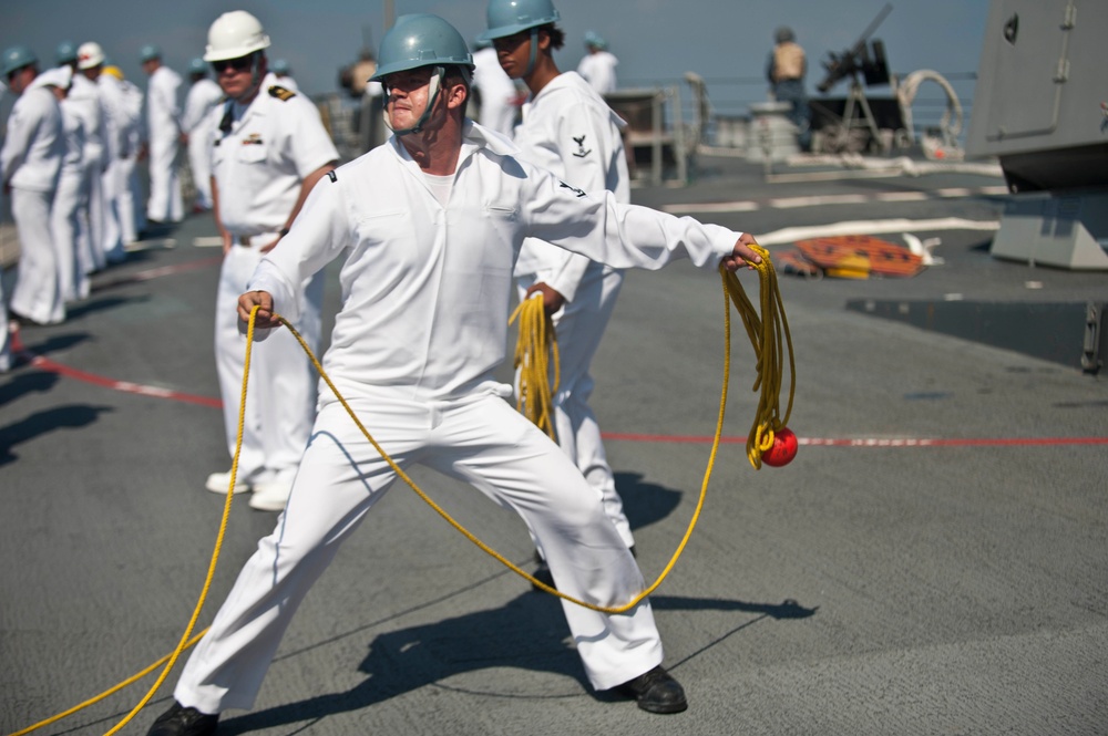 USS Jason Dunham in Haifa for Exercise Reliant Mermaid 2012