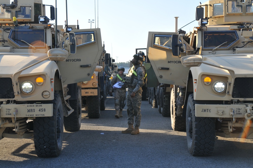 U.S. Army 66th Transporation Company Mission Rehearsal Exercise