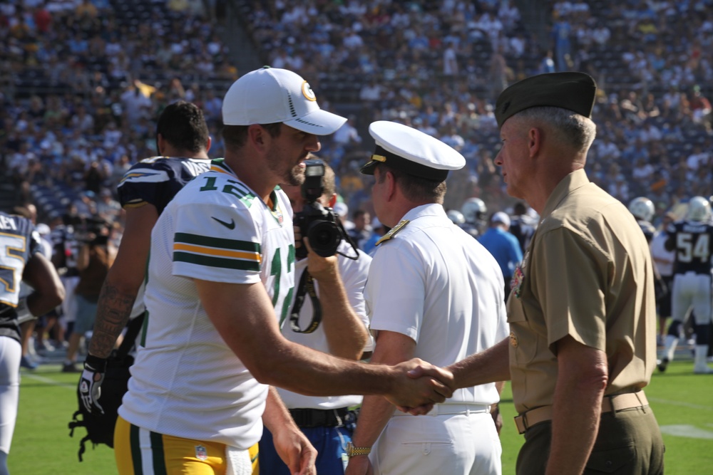 Marines among honored at Chargers Military Appreciation Day