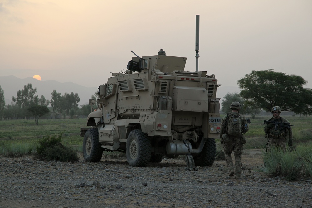 Team Apache conducts a patrol