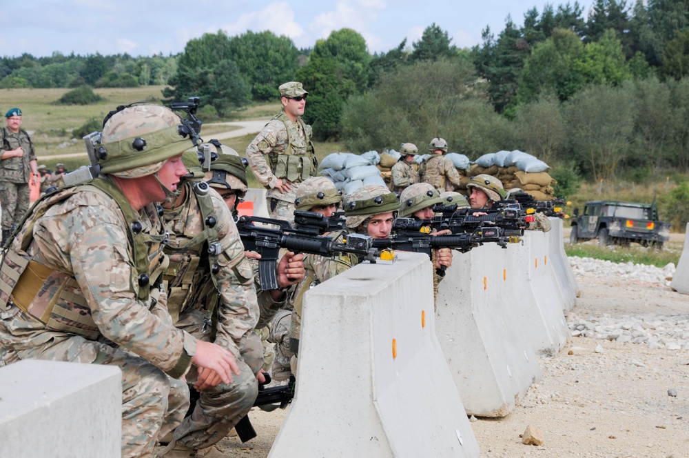 Georgian 32nd Infantry Battalion mission rehearsal exercise