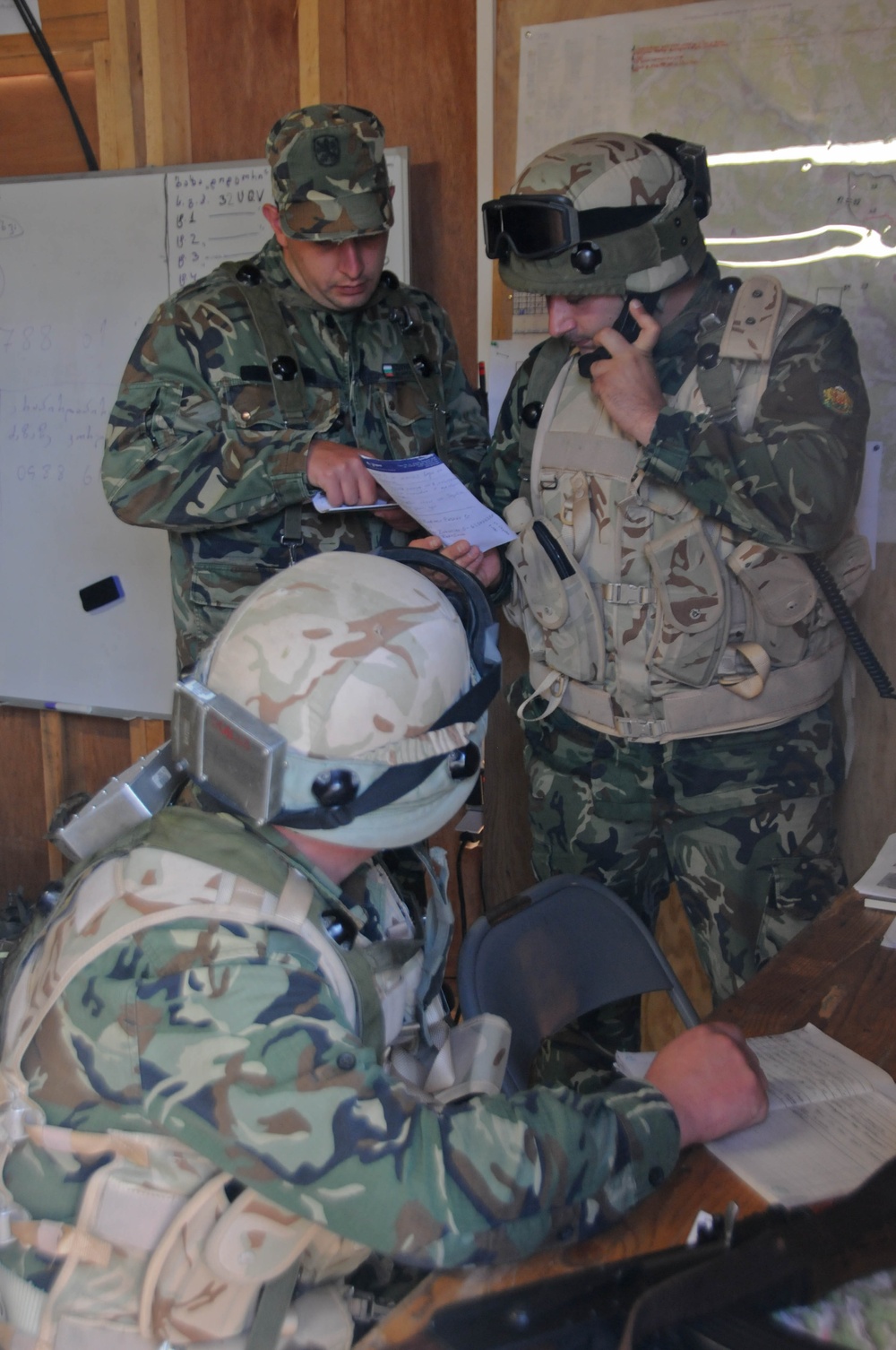 Georgian 32nd Infantry Battalion mission rehearsal exercise