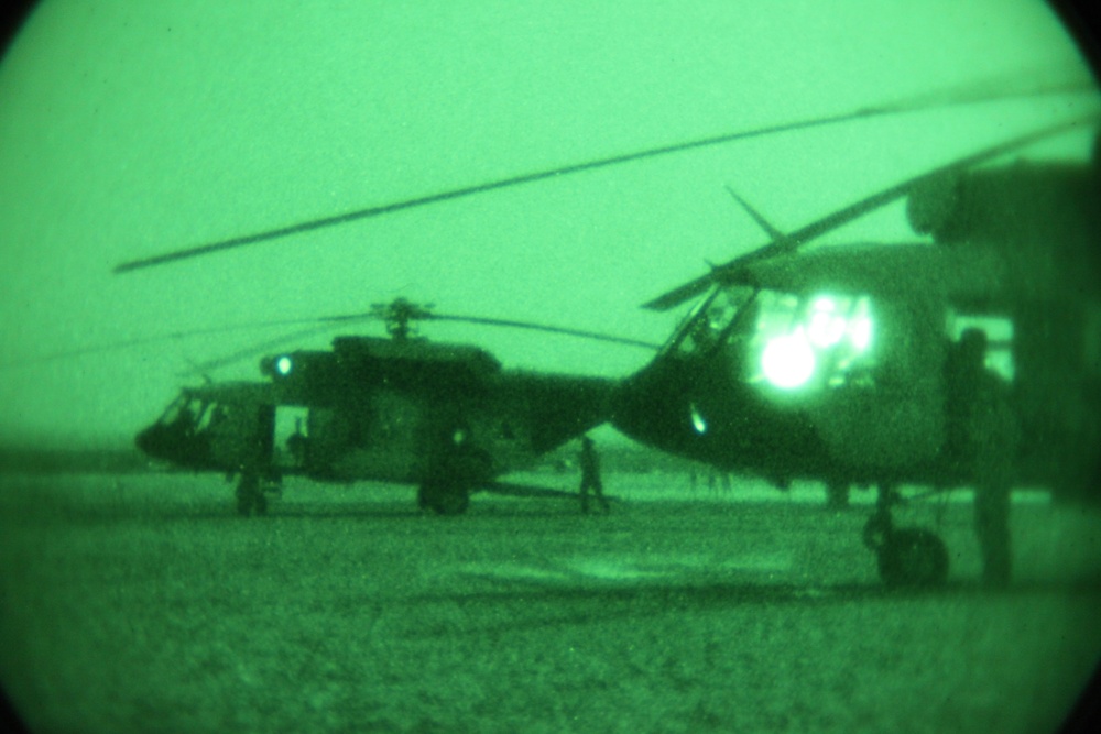 Forward Operating Base Shank flightline operations