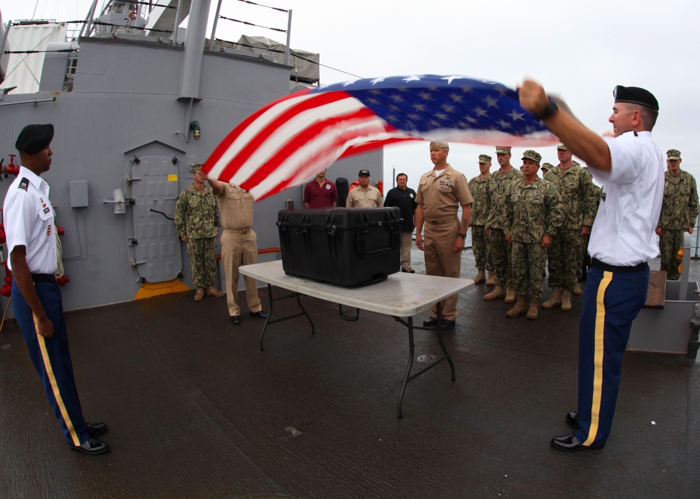 US Navy divers search for the remains of 5 un-accounted for servicemembers from 1942