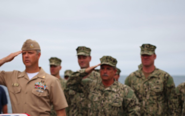 US Navy divers search for the remains of 5 un-accounted for service members from 1942