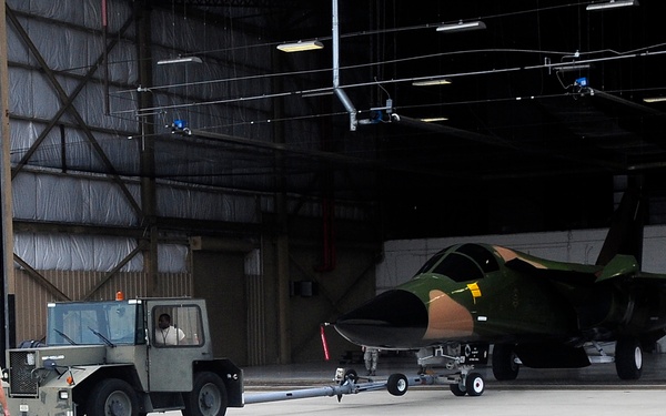 F-111 Aardvark static display move