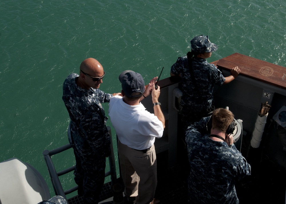 USS Underwood departs Guantanamo Bay
