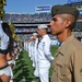 San Diego Chargers kick off 1st game, honor Navy-Marine Corps team