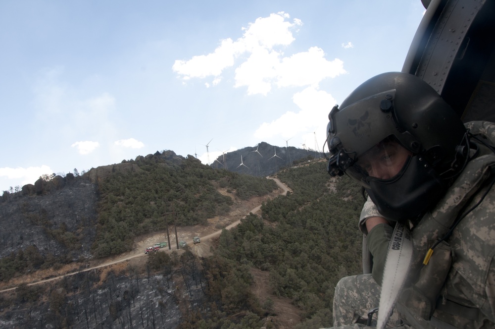 California Army and Air National Guard aircraft battle blazes