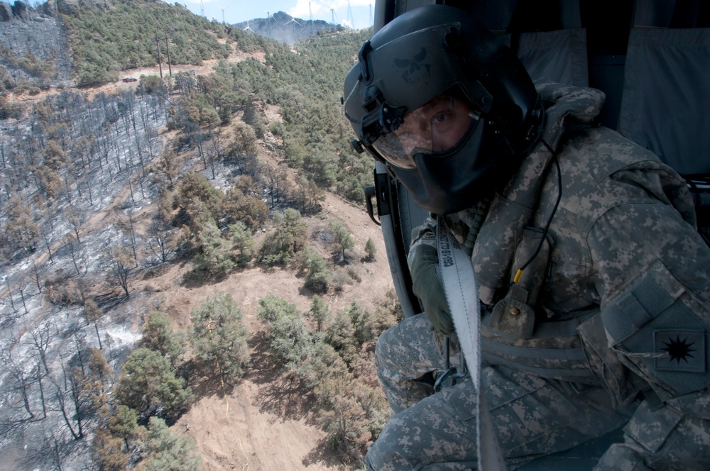 California Army and Air National Guard aircraft battle blazes