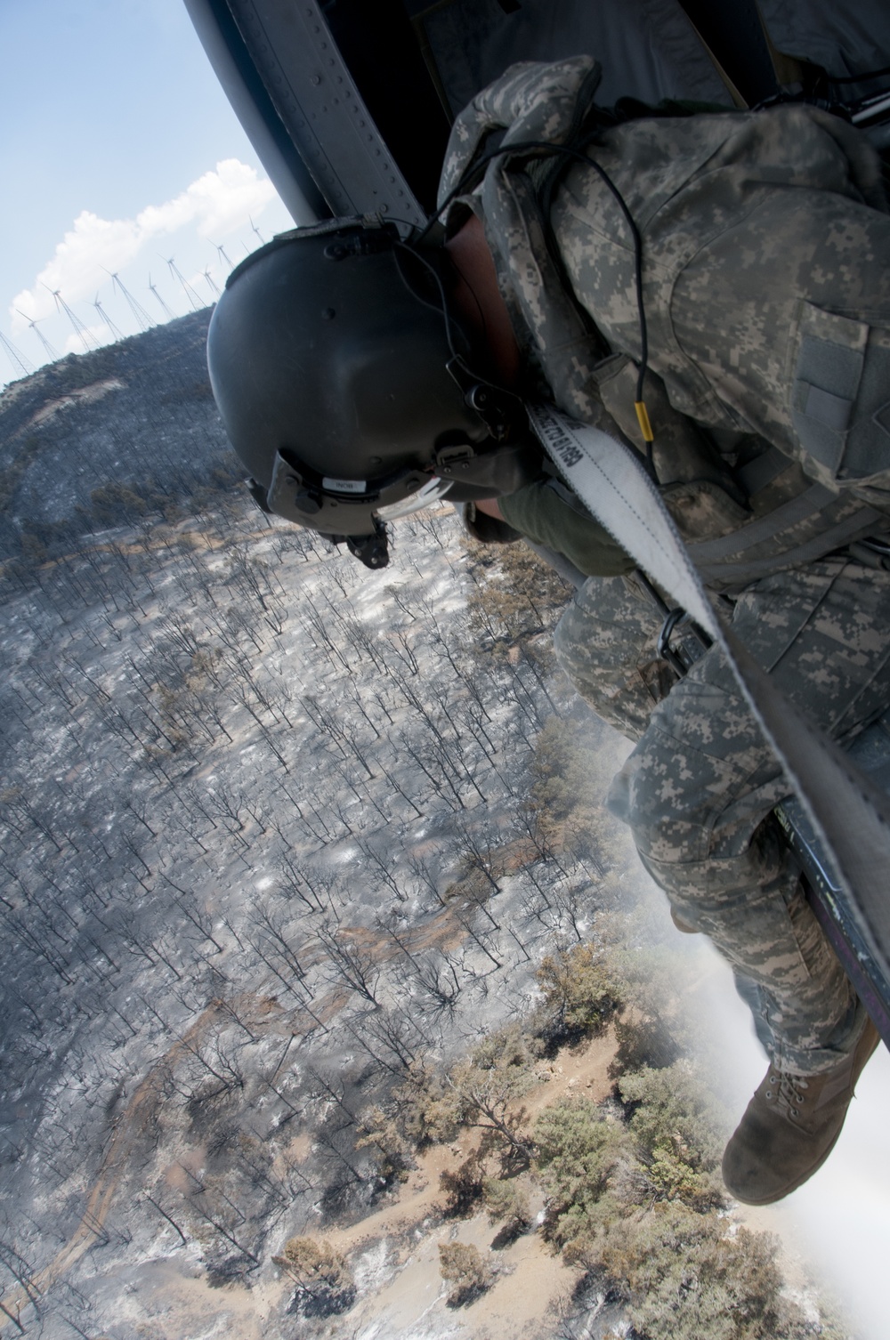 California Army and Air National Guard aircraft battle blazes