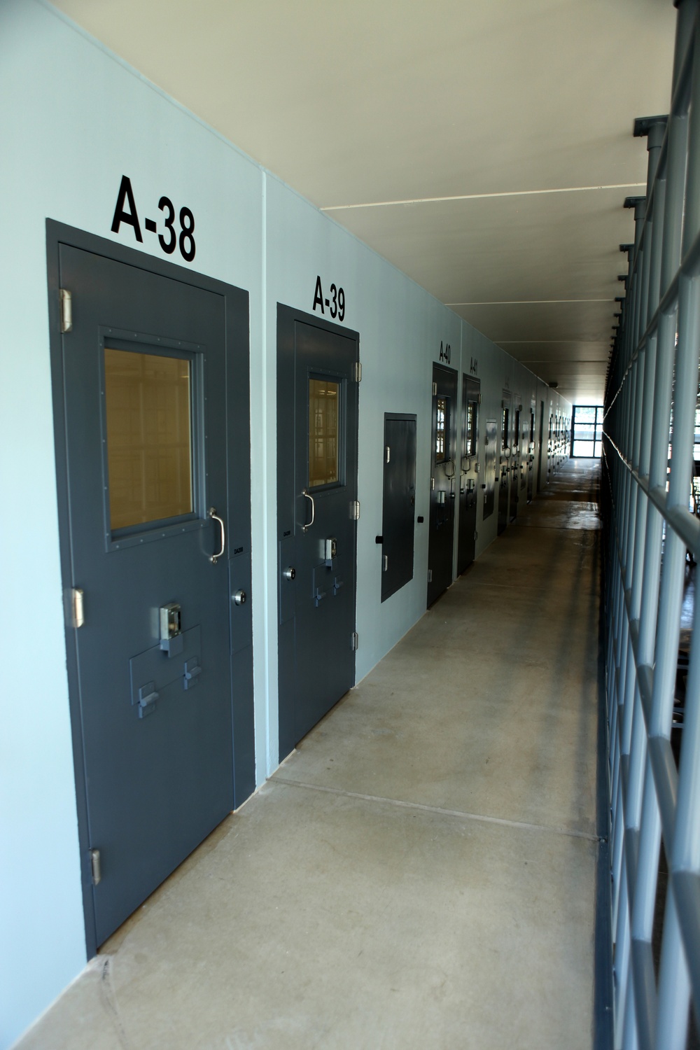 A first look at the holding cells