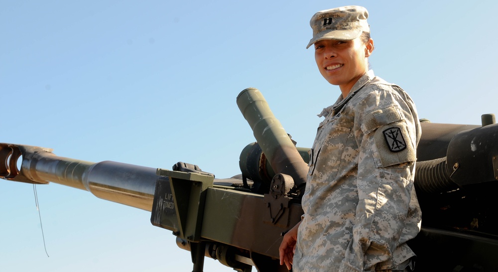 1-377 Field Artillery Regiment welcomes their first female battery commander
