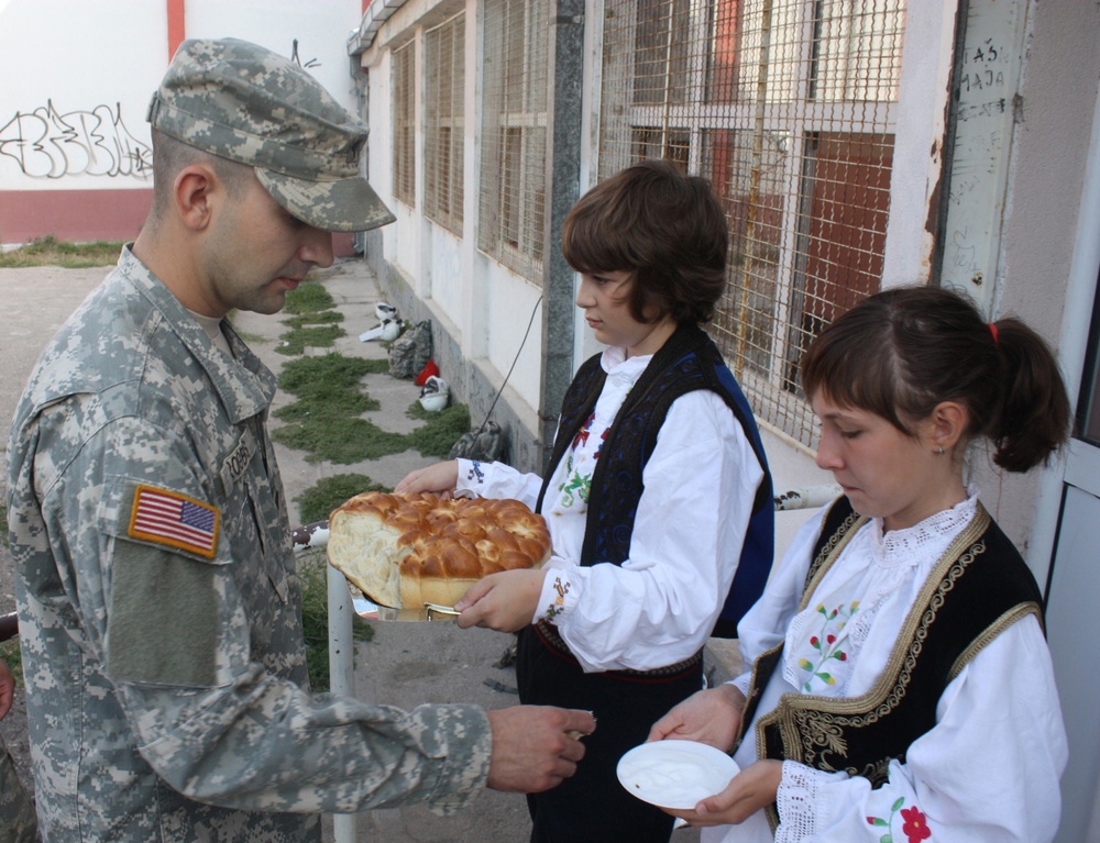 Ohio National Guard engineers work with Serbian Armed Forces on school reconstruction project