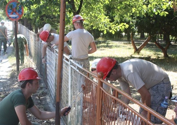Ohio National Guard engineers work with Serbian Armed Forces on school reconstruction project