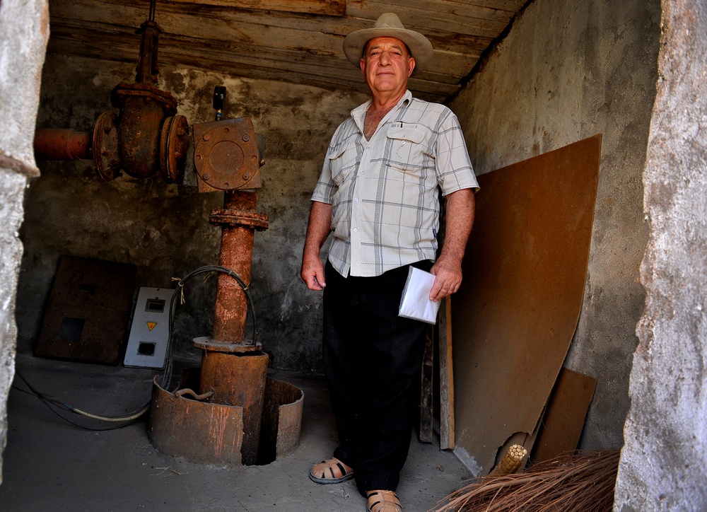 Airmen perform site survey at Kyrgz village for future water pump replacements