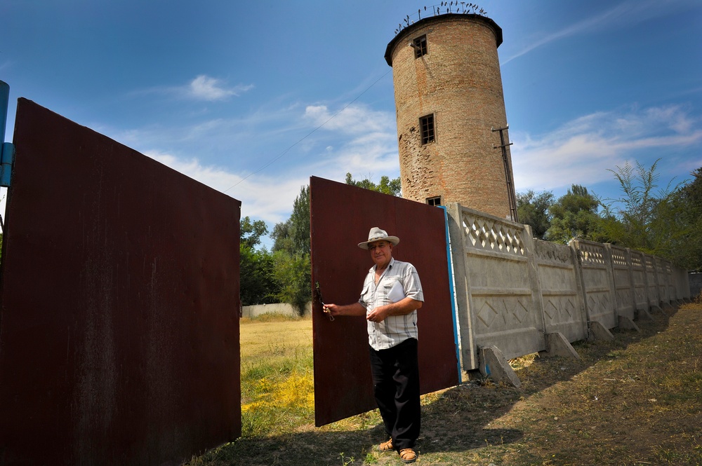 Airmen perform site survey at Kyrgz village for future water pump replacements