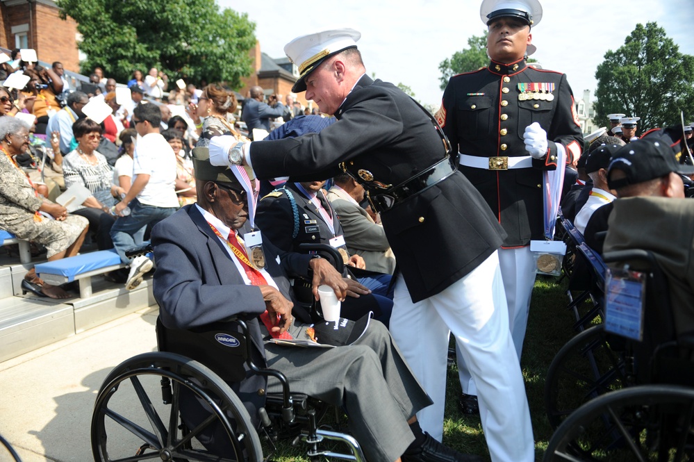 Commemorative ceremony at Marine Barracks Washington