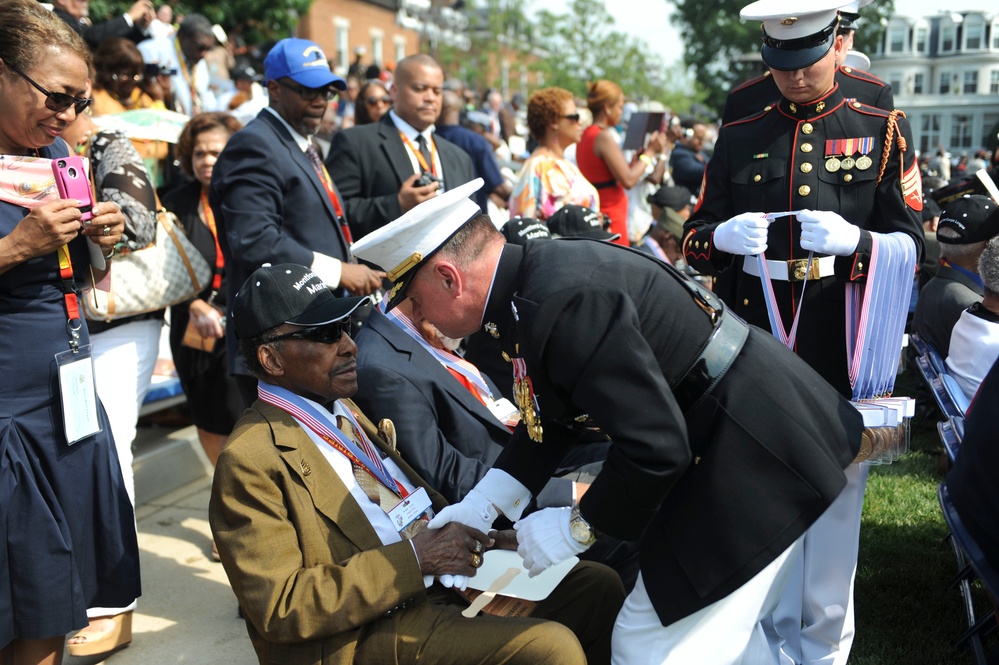 Commemorative ceremony at Marine Barracks Washington