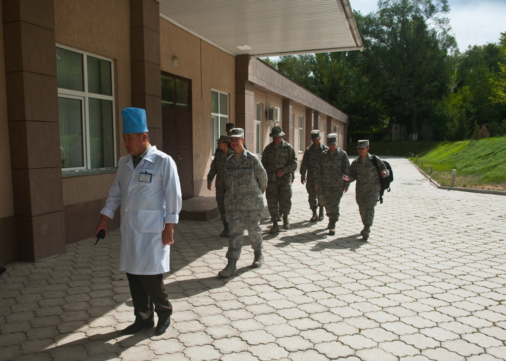 TCM airmen visit Kyrgyz Republic Trauma Center