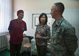 TCM airmen visit Kyrgyz Republic Trauma Center