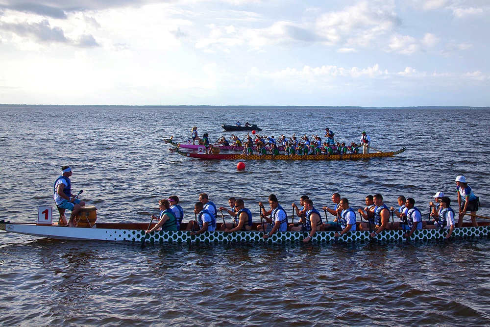 Cherry Point Marines participate in annual dragon boat race