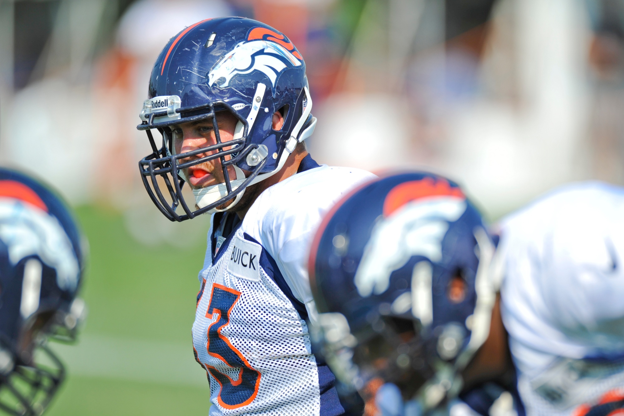 Lt. progressing: working hard during Bronco's training camp