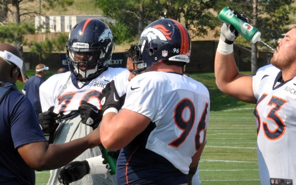 Lieutenant progressing, working hard during Bronco's training camp