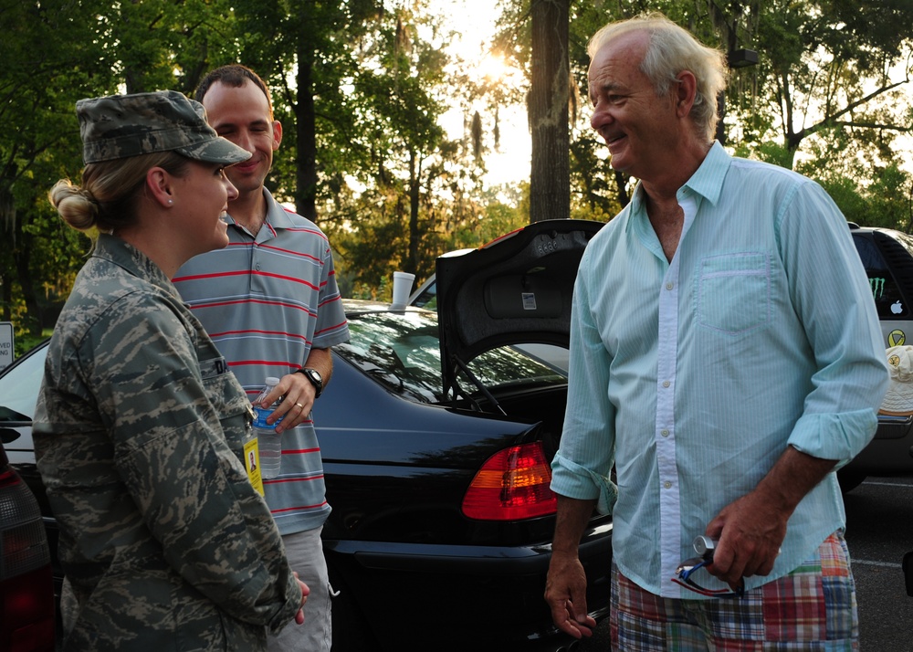 Bill Murray visits Joint Base Charleston