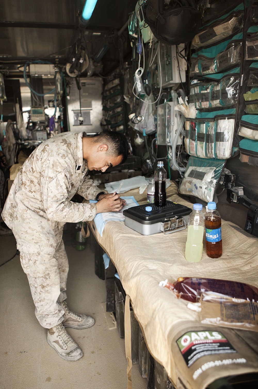 Mobile trauma center on Camp Leatherneck