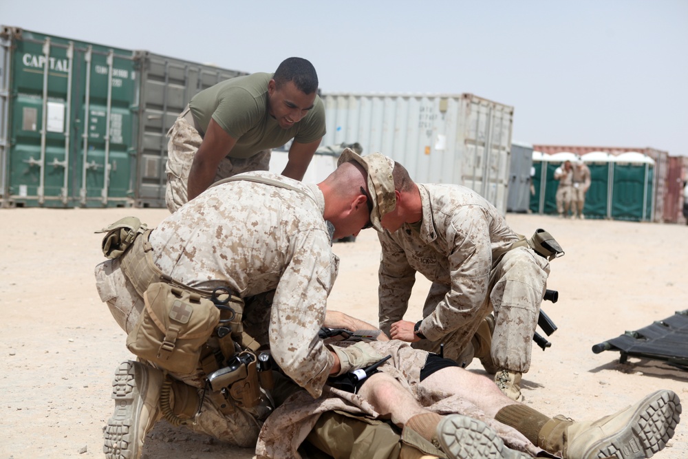 Mobile trauma center on Camp Leatherneck