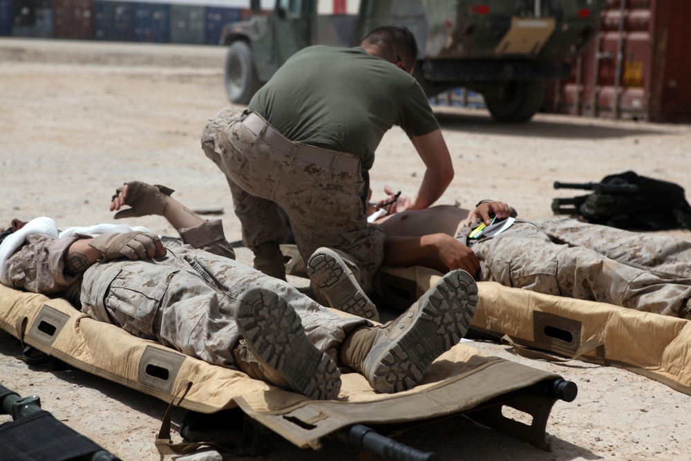 Mobile trauma center on Camp Leatherneck