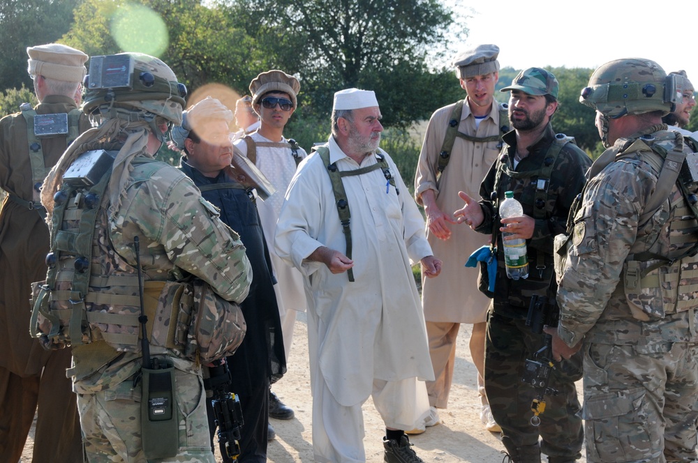 Georgian 32nd Infantry Battalion mission rehearsal exercise