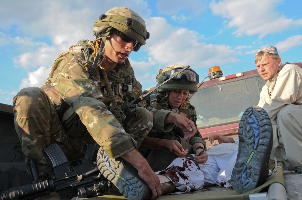 Georgian 12th and 32nd Infantry Battalions mission rehearsal exercise