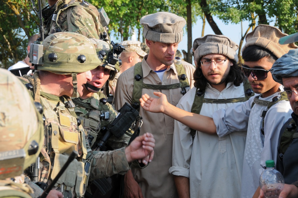 Georgian 32nd Infantry Battalion mission rehearsal exercise