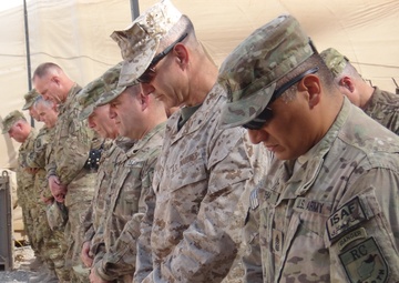 Task Force Hurricane construction project is officially dedicated and named Camp John Pratt