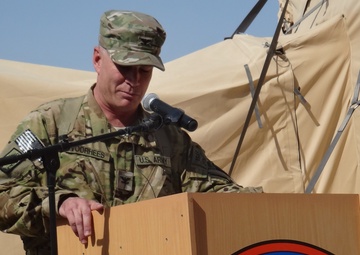 Task Force Hurricane construction project is officially dedicated and named Camp John Pratt